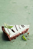 Chocolate and mint pie