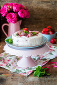 Strawberry ice cream cake