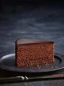 Dark chocolate mousse cake