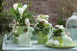 White-green Easter arrangement