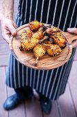 Grilled tandoori drumsticks