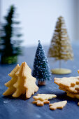 Christmas tree biscuits and Christmas decorations