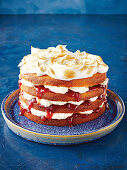 Vanilla-berry layer cake