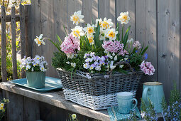 Spring arrangement on the terrace