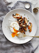 Mushrooms and Thyme with Poached Egg