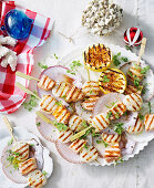 Grilled Salmon and Scallop Skewers (Christmas)
