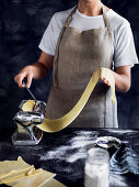 Rolling pasta dough