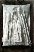 Food art: textile cutlery (inspired by Claes Oldenburg)