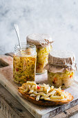 Aubergines preserved in olive oil