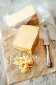 Sardinian pecorino in pieces and grated, Sardinia