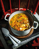 Indian root vegetable and barley stew