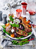 Minted Lamb Cutlets with Beetroot Salad