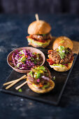 Mini-tex-mex sliders with bacon and jalapenos