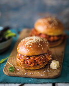 Sloppy Joes with baked beans