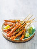 Smoky prawn skewers