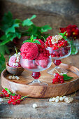 Redcurrant sorbet