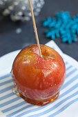 Sticky Toffee Apple with Christmas feel
