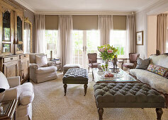 Classic living room in beige