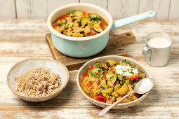 Lentil and veggies gulash