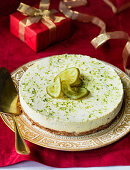 Fresh lime cheesecake (Christmas)