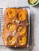 Sunken peach cake