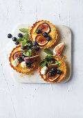 Fig and goat's cheese tartlets