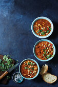 Lammsuppe mit Harissa und Kichererbsen (Slow Cooking)