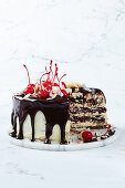 Black Forest - Cherry chocolate meringue torte