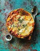 Pumpkin lasagne with rosemary and truffle ricotta