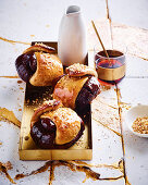 Chocolate and peanut butter hot ‘knot’ buns