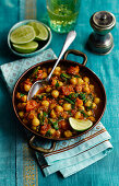 Saag Channa (Indian chickpeas and spinach spiced with garam masala)
