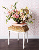 Flower arrangement in bowl