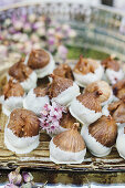 Dried figs with white chocolate