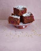 Schoko-Brownies mit Kirschen