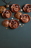 Viennese chocolate biscuits