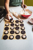 Homemade Oreo cookies