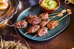 Kofte with a dip for Easter high tea