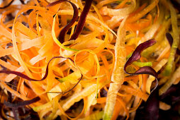 Carrot and purple carrot peel