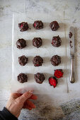 Red velvet truffles