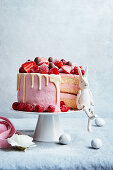 Easter cake with fresh berries