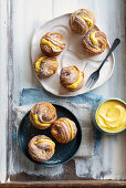 Cruffins mit Cremefüllung