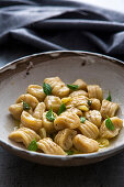 Gnocchi made from mashed potatoes with sage butter