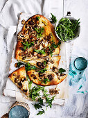 Garlicky Mushroom Pizza