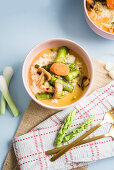 Vegetable and rice soup