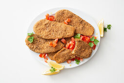 Auberginen-Wiener Schnitzel mit Zitrone