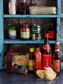 Pantry with Asian foods