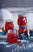 Christmas chutney with fruits and chilli