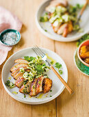 Tandoori chicken with mango chutney and coconut sambal