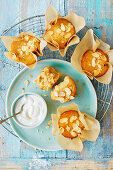 Glutenfreie Amaretti-Muffins mit Mandelblättchen