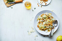 Forager's ravioli with wild nettle filling